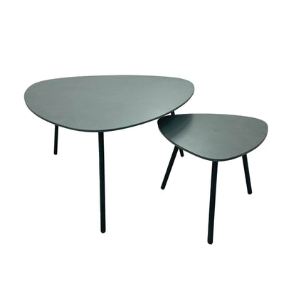LH Home Naples Steel Outdoor Nesting Coffee Table 2PC
