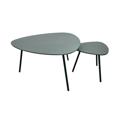 LH Home Naples Steel Outdoor Nesting Coffee Table 2PC