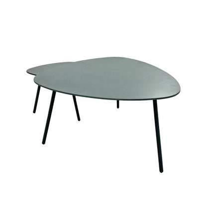 LH Home Naples Steel Outdoor Nesting Coffee Table 2PC