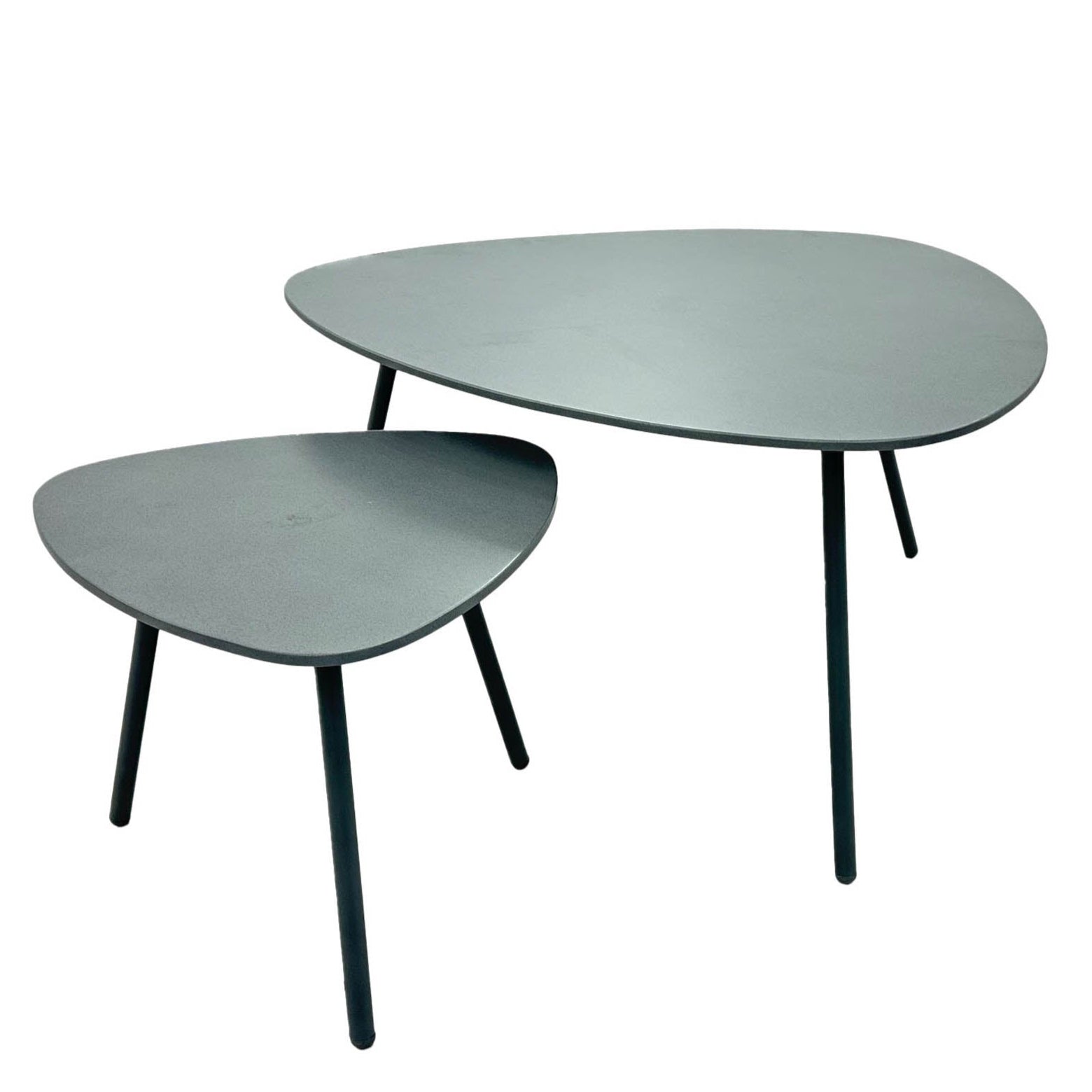 LH Home Naples Steel Outdoor Nesting Coffee Table 2PC