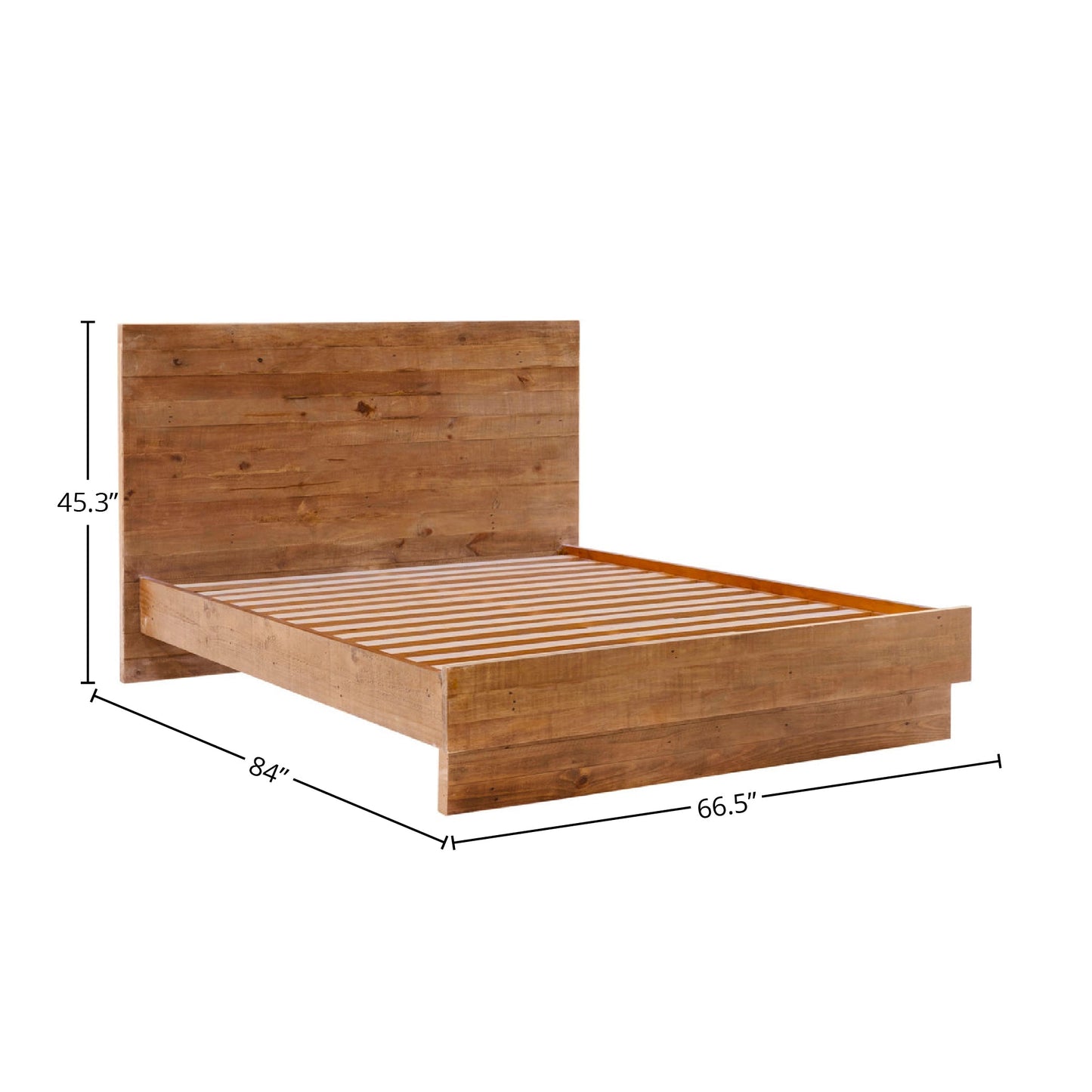 Nevada Wooden Brown Modern Bed