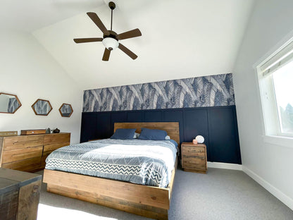 Nevada Wooden Brown Modern Bed