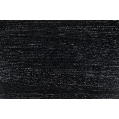 Nabu Console, Hand Rubbed Black Light Brown Trim