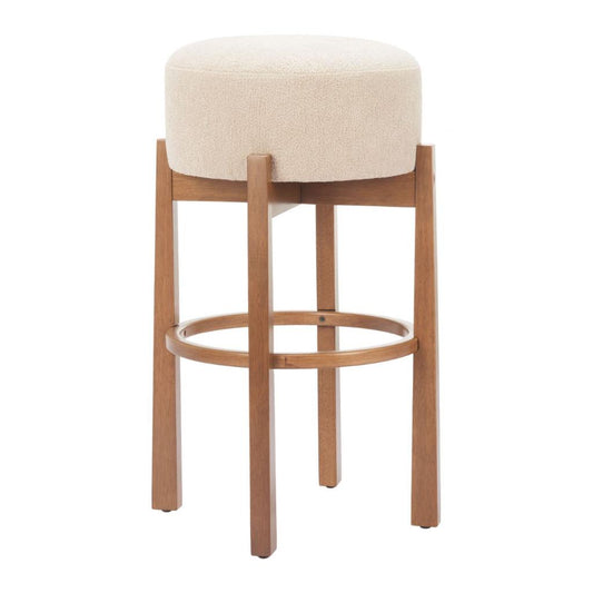 Zuo Modern Nade Textured Fabric Barstool 2PC