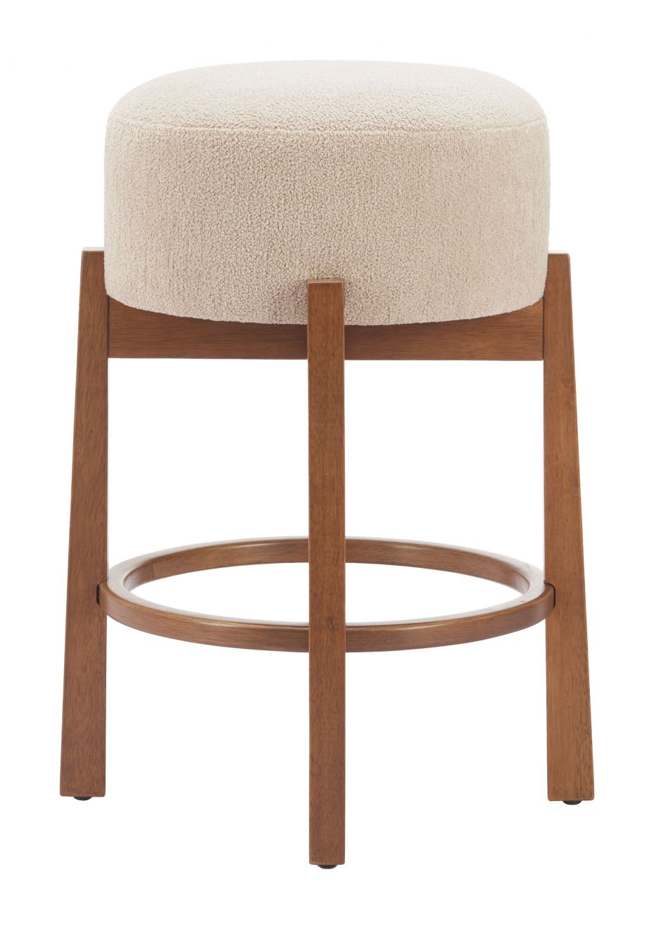 Zuo Modern Nade Textured Fabric Counter Stool 2PC