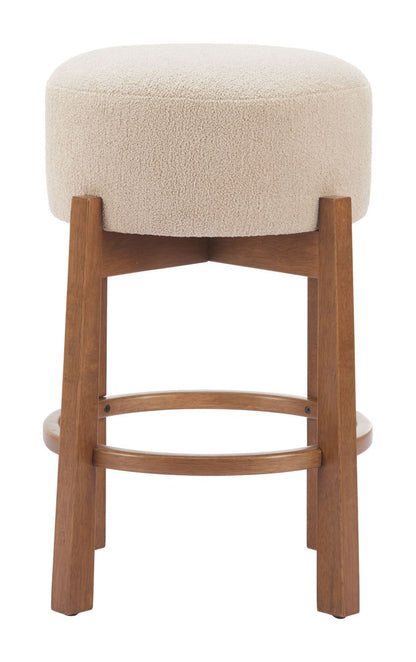 Zuo Modern Nade Textured Fabric Counter Stool 2PC