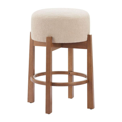 Zuo Modern Nade Textured Fabric Counter Stool 2PC