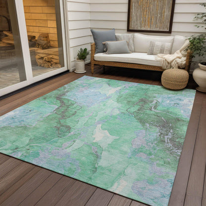 Addison Rugs Naelain Blue Washable Indoor-Outdoor Rug
