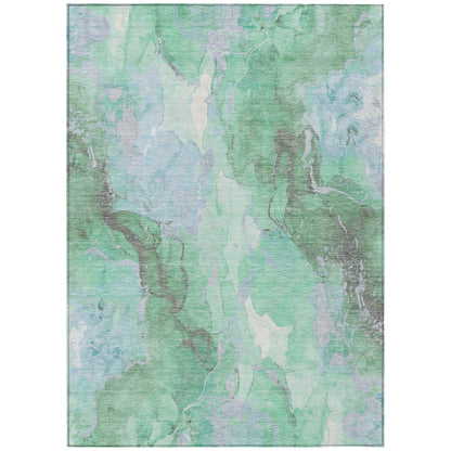 Addison Rugs Naelain Blue Washable Indoor-Outdoor Rug