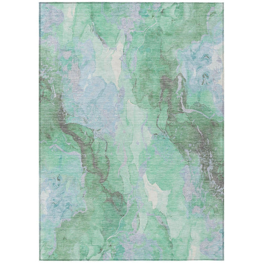 Addison Rugs Naelain Blue Washable Indoor-Outdoor Rug