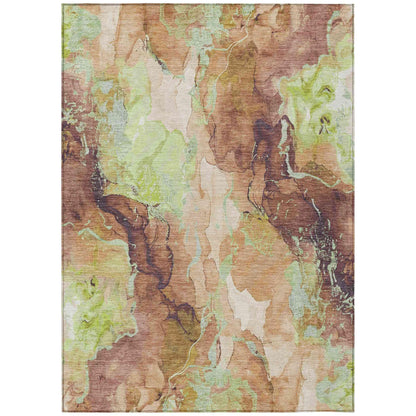 Addison Rugs Naelain Brown Washable Indoor-Outdoor Rug