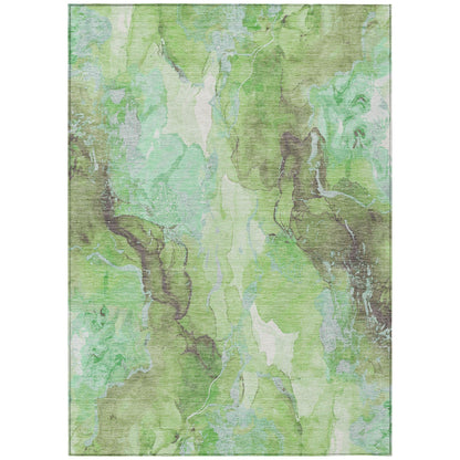 Addison Rugs Naelain Green Washable Indoor-Outdoor Rug
