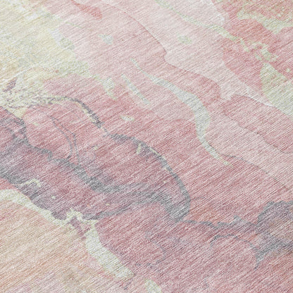 Addison Rugs Naelain Pink Washable Indoor-Outdoor Rug