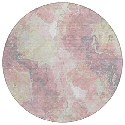 Addison Rugs Naelain Pink Washable Indoor-Outdoor Rug