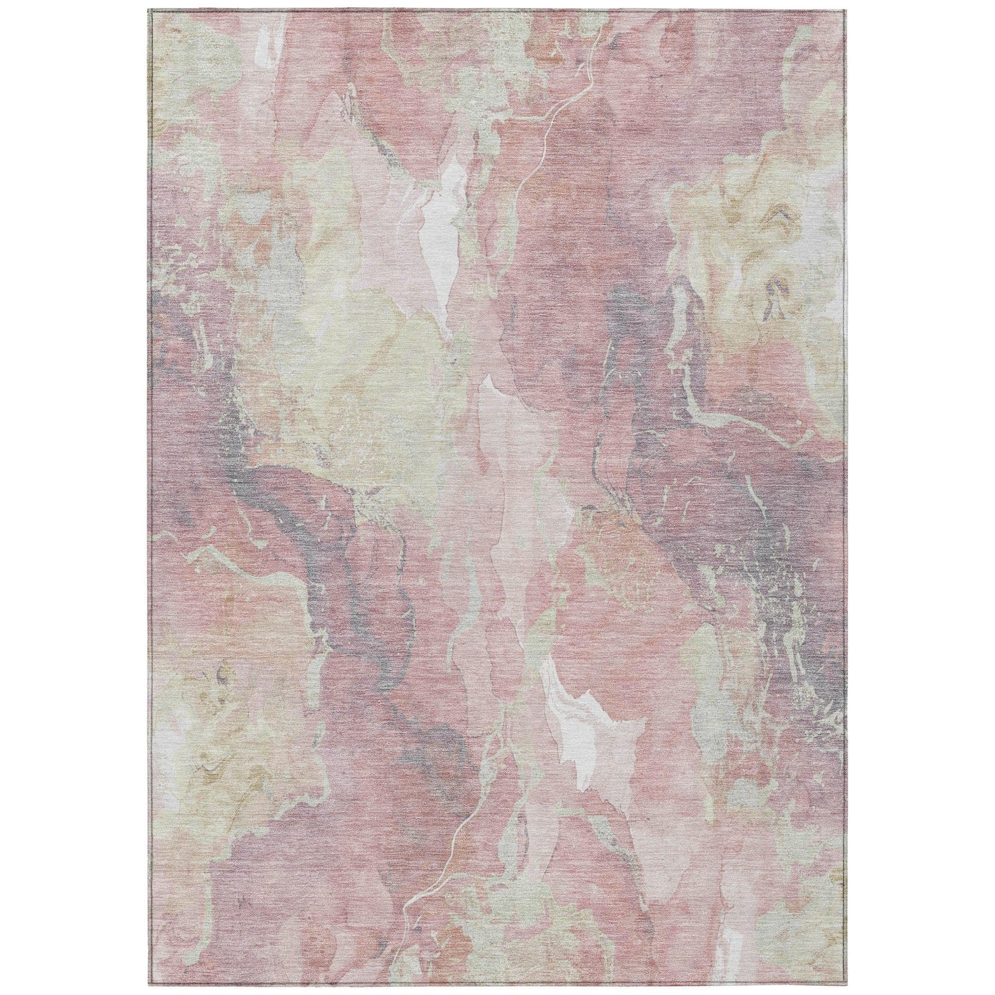 Addison Rugs Naelain Pink Washable Indoor-Outdoor Rug