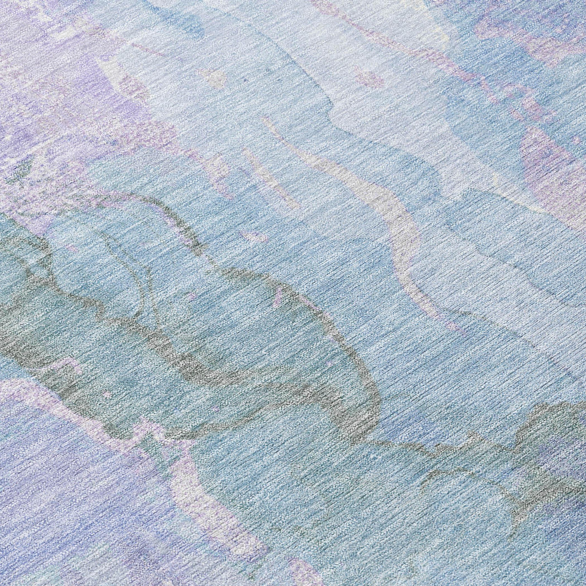 Addison Rugs Naelain Purple Washable Indoor-Outdoor Rug