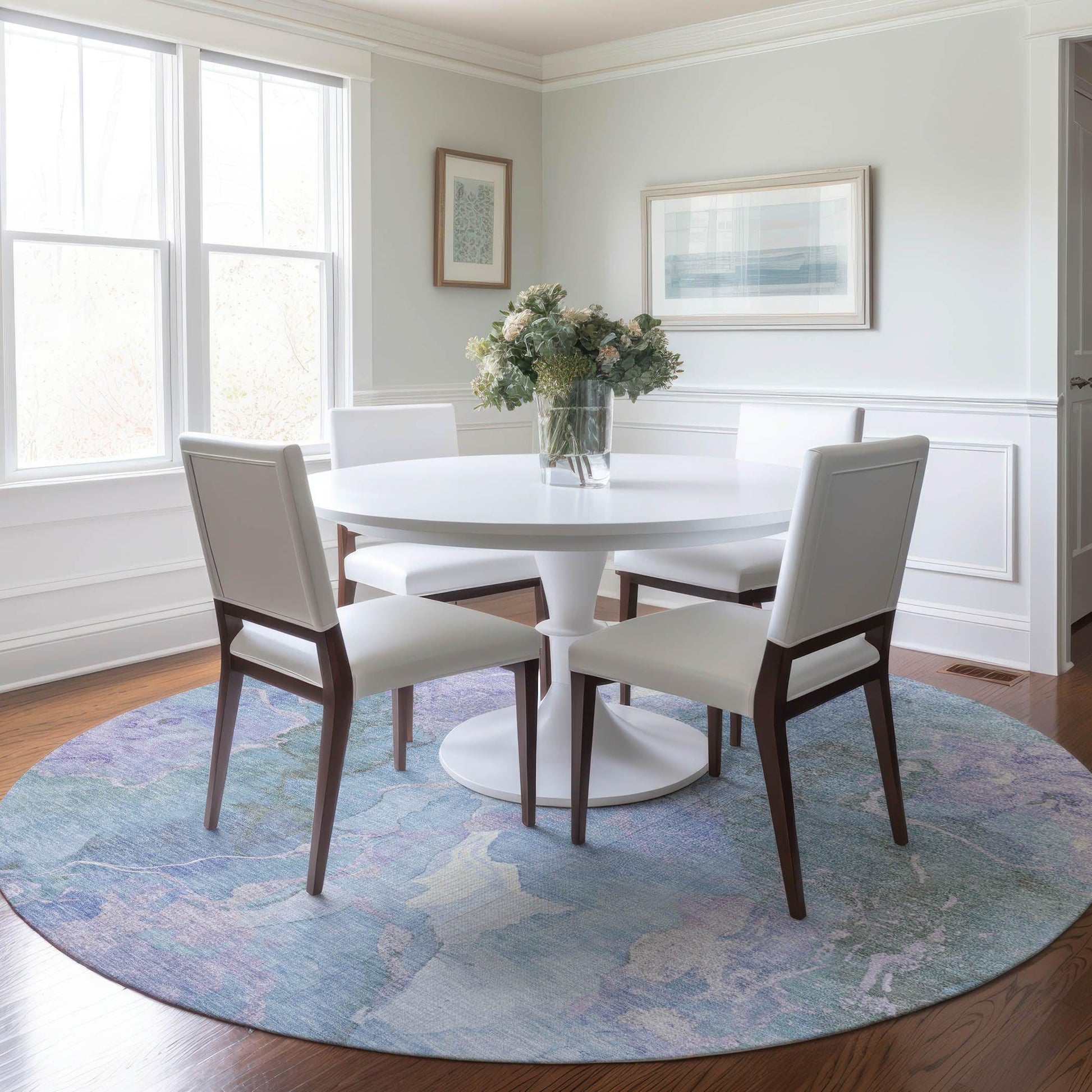 Addison Rugs Naelain Purple Washable Indoor-Outdoor Rug