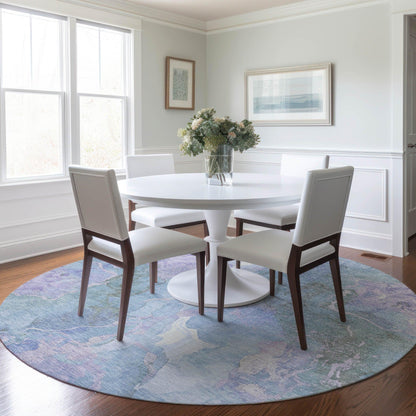 Addison Rugs Naelain Purple Washable Indoor-Outdoor Rug