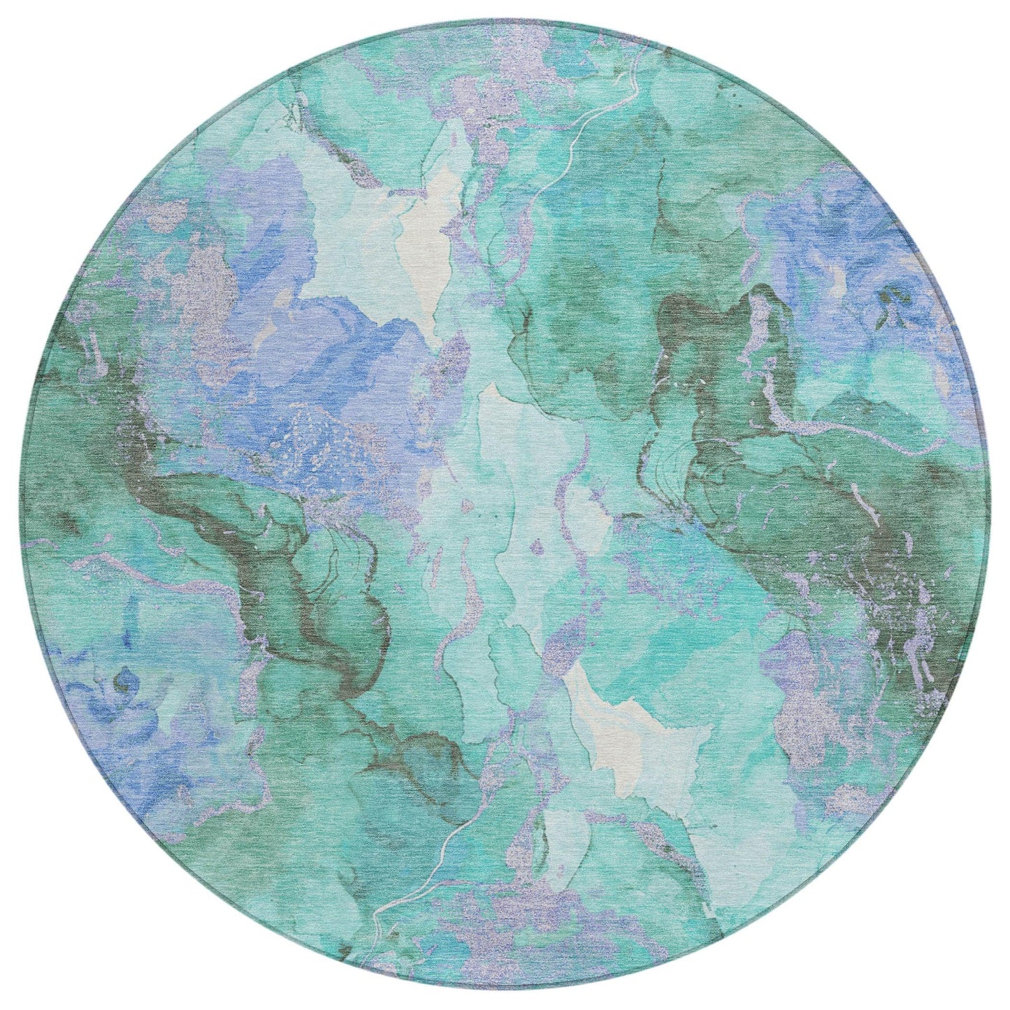 Addison Rugs Naelain Teal Washable Indoor-Outdoor Rug