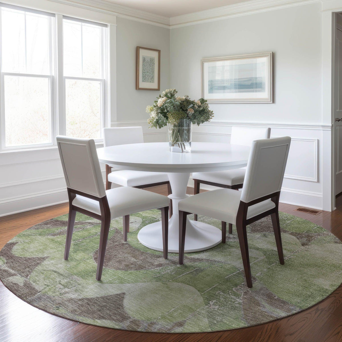 Addison Rugs Naelara Green Washable Indoor-Outdoor Rug