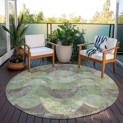 Addison Rugs Naelara Green Washable Indoor-Outdoor Rug