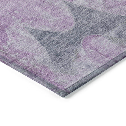 Addison Rugs Naelara Purple Washable Indoor-Outdoor Rug