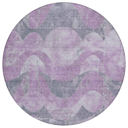 Addison Rugs Naelara Purple Washable Indoor-Outdoor Rug