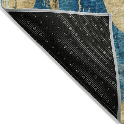 Addison Rugs Naelara Teal Washable Indoor-Outdoor Rug