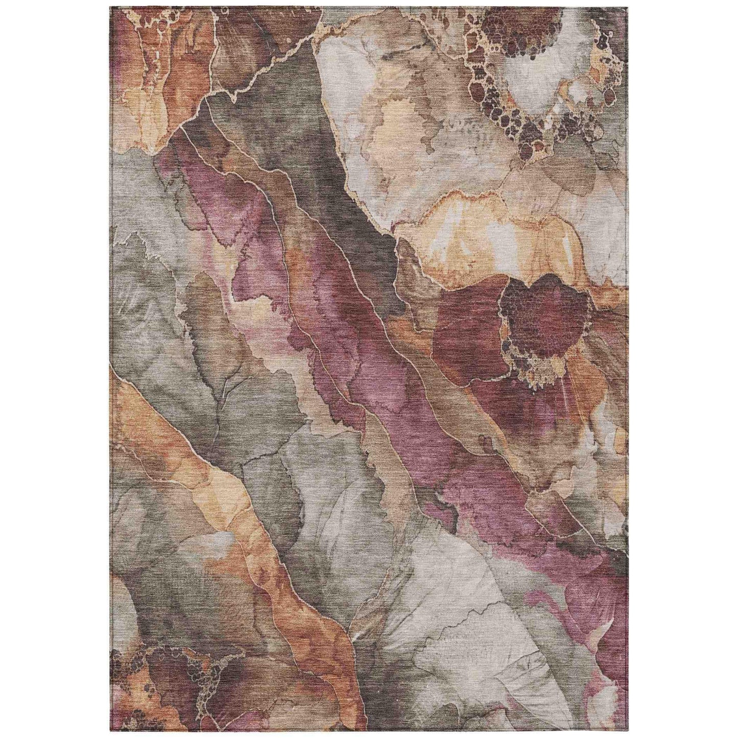 Addison Rugs Naelien Brown Washable Indoor-Outdoor Rug