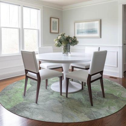 Addison Rugs Naelien Green Washable Indoor-Outdoor Rug