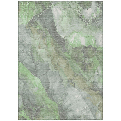 Addison Rugs Naelien Green Washable Indoor-Outdoor Rug