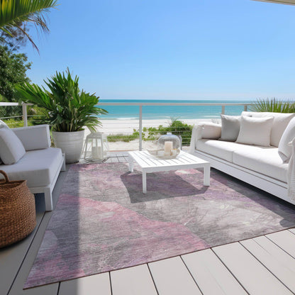 Addison Rugs Naelien Pink Washable Indoor-Outdoor Rug