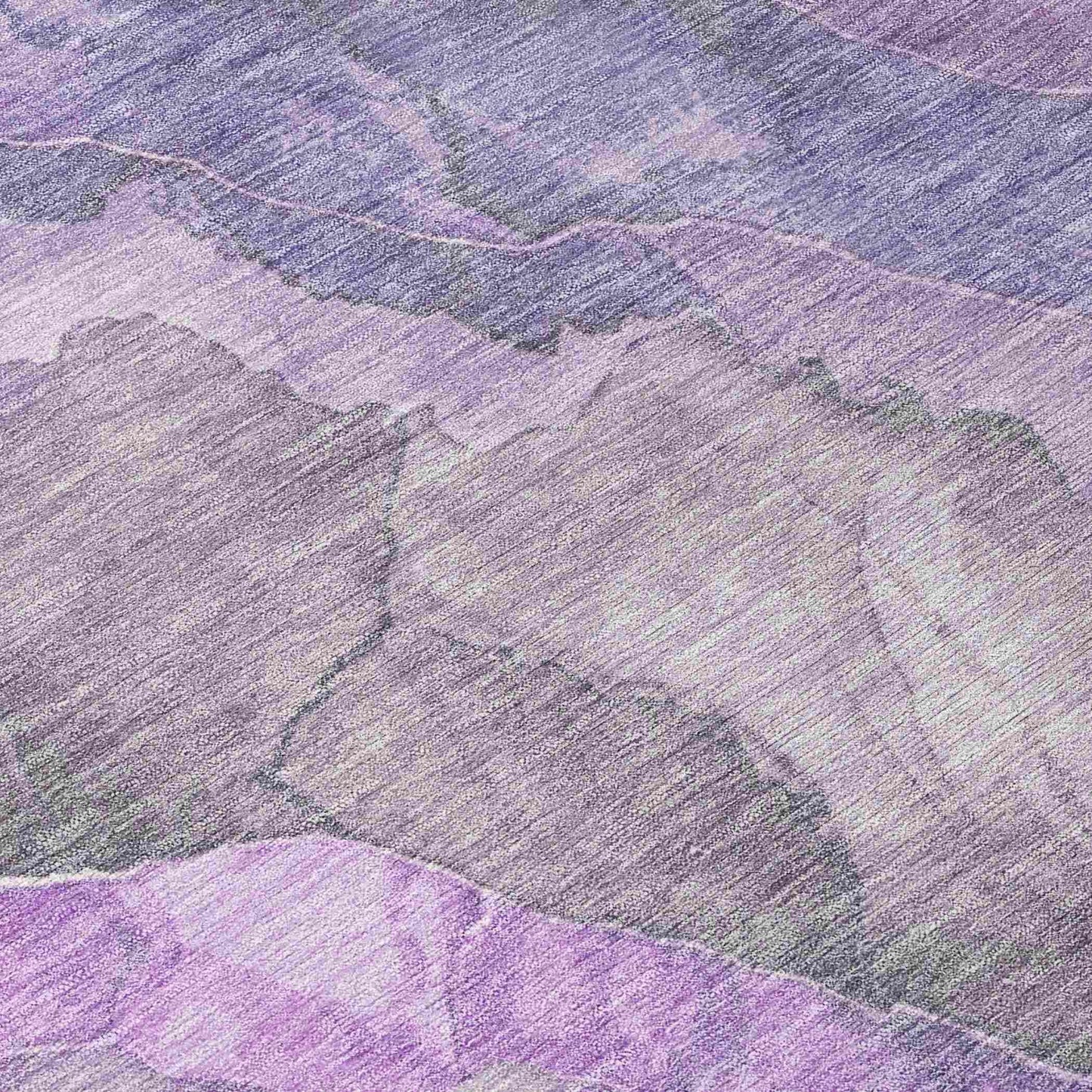 Addison Rugs Naelien Purple Washable Indoor-Outdoor Rug