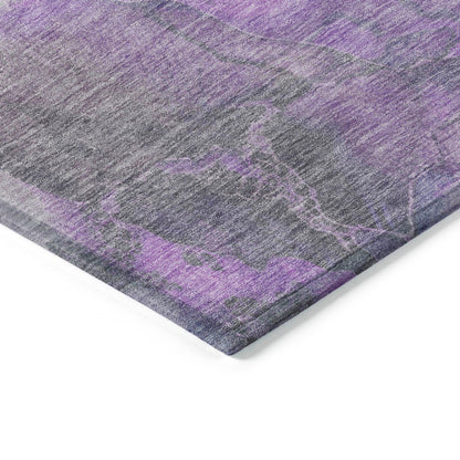 Addison Rugs Naelien Purple Washable Indoor-Outdoor Rug