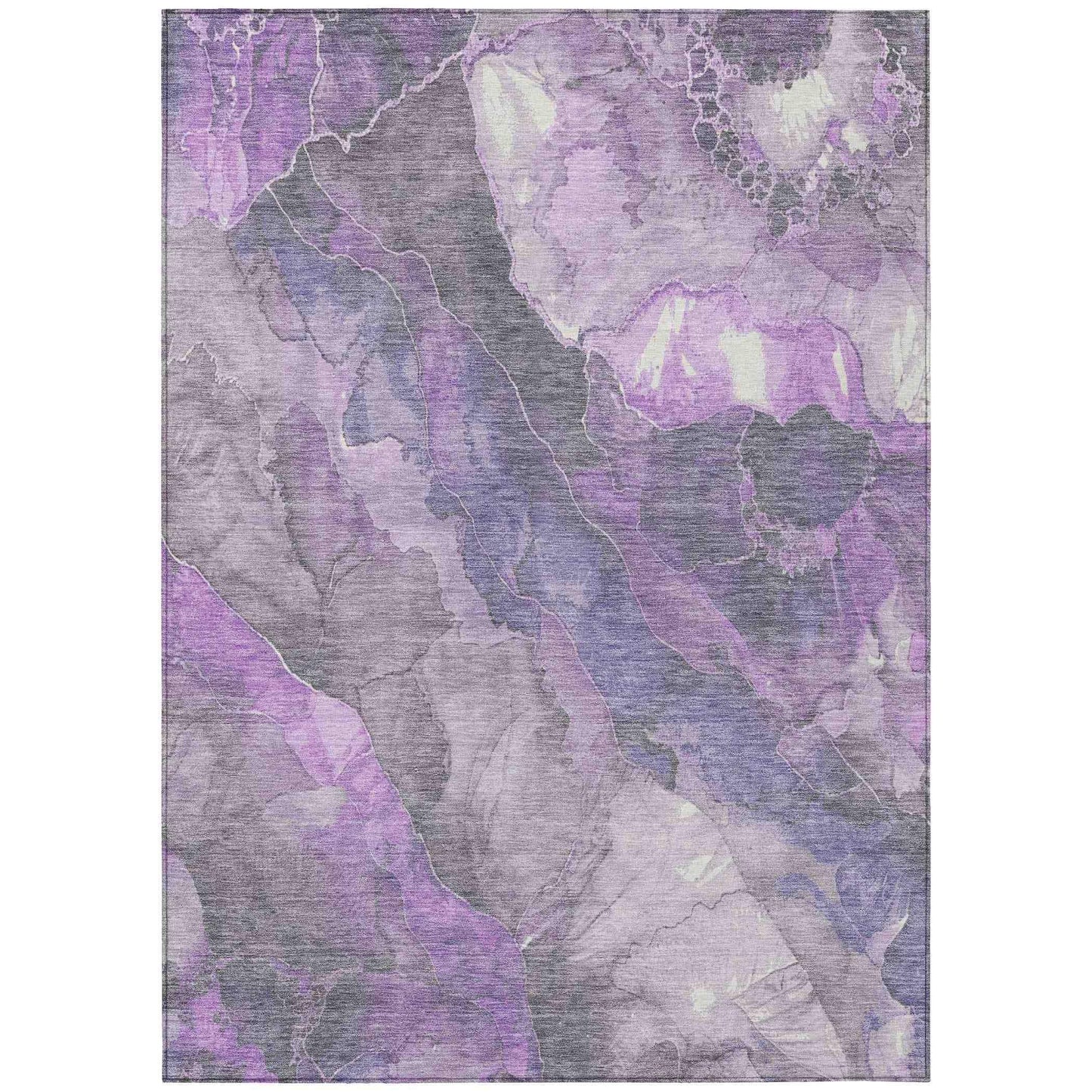 Addison Rugs Naelien Purple Washable Indoor-Outdoor Rug