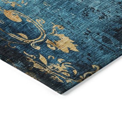 Addison Rugs Naelion Blue Washable Indoor-Outdoor Rug