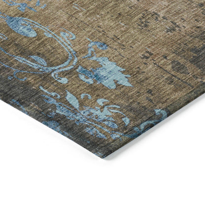 Addison Rugs Naelion Brown Washable Indoor-Outdoor Rug