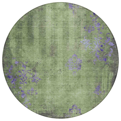 Addison Rugs Naelion Green Washable Indoor-Outdoor Rug