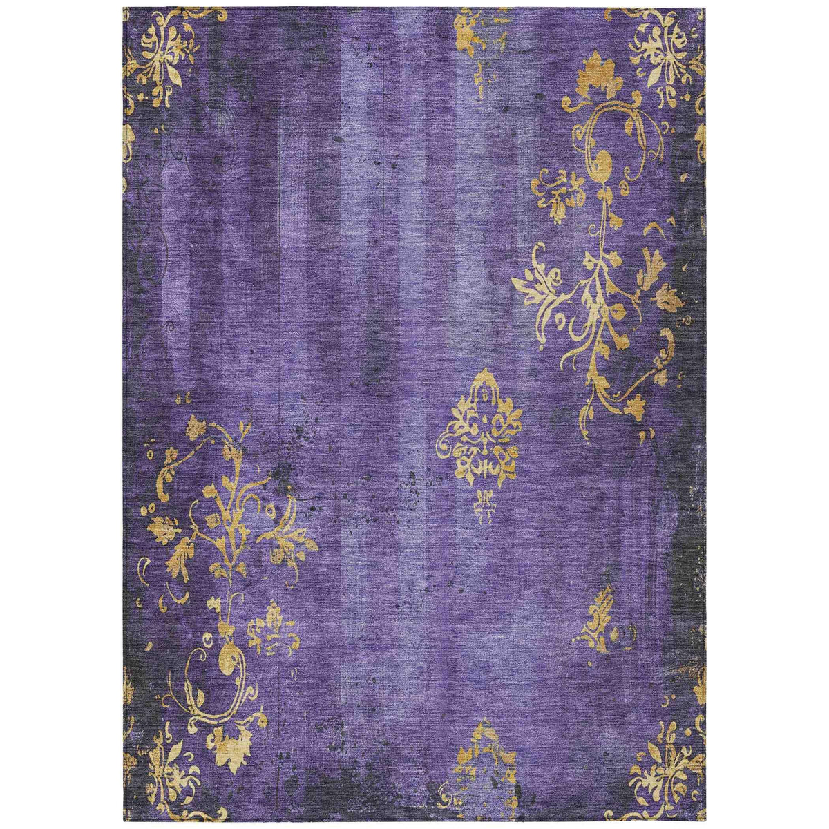 Addison Rugs Naelion Purple Washable Indoor-Outdoor Rug
