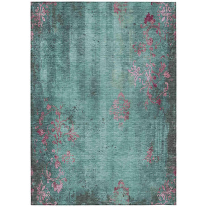 Addison Rugs Naelion Seafoam Washable Indoor-Outdoor Rug