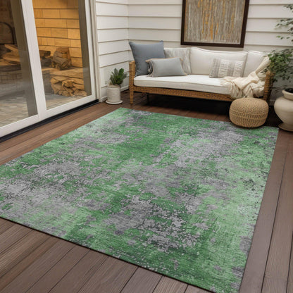 Addison Rugs Naelira Green Washable Indoor-Outdoor Rug