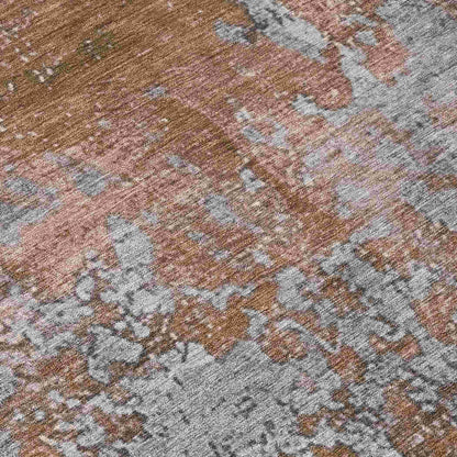 Addison Rugs Naelira Orange Washable Indoor-Outdoor Rug