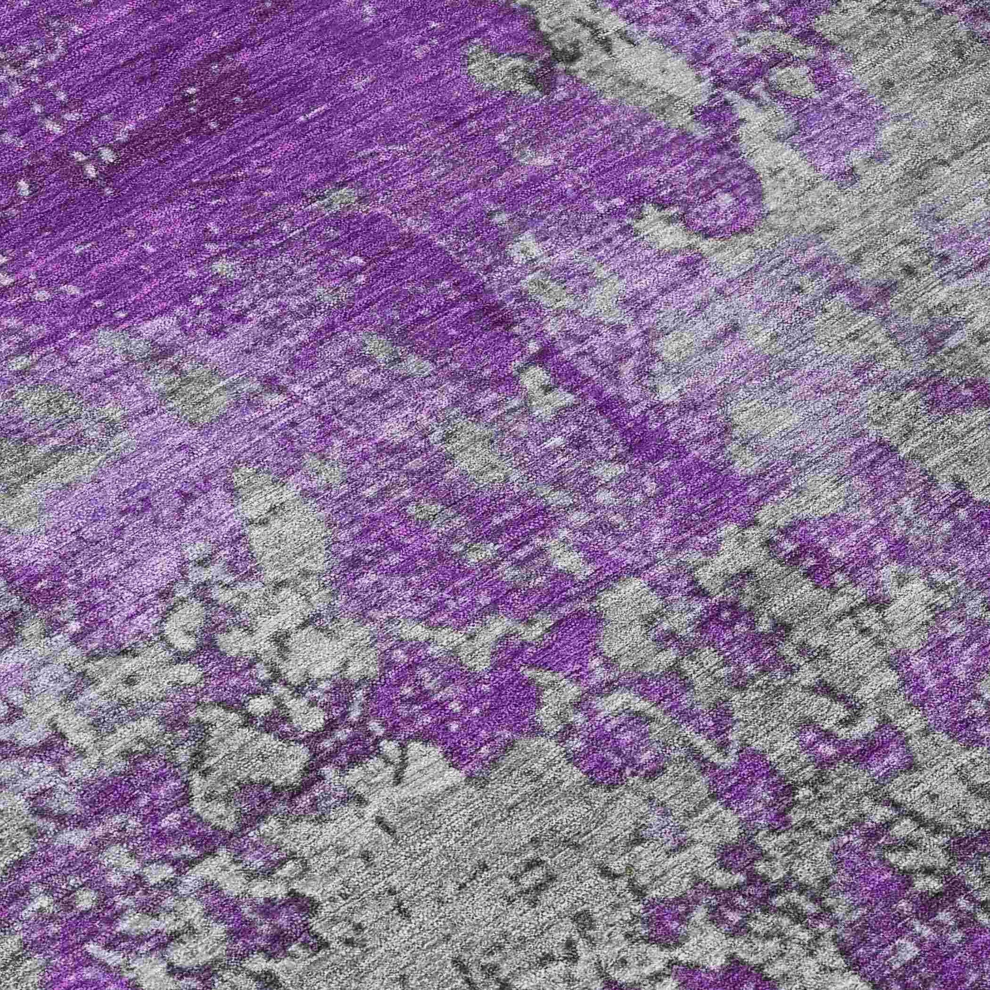 Addison Rugs Naelira Purple Washable Indoor-Outdoor Rug