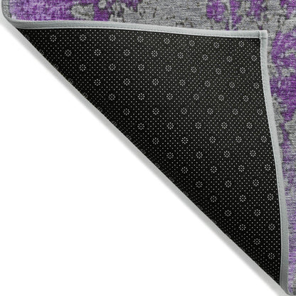Addison Rugs Naelira Purple Washable Indoor-Outdoor Rug