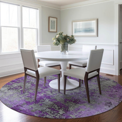 Addison Rugs Naelira Purple Washable Indoor-Outdoor Rug