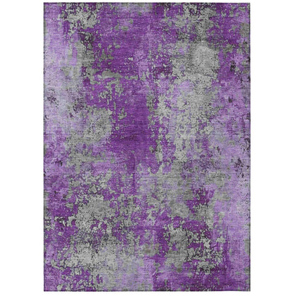 Addison Rugs Naelira Purple Washable Indoor-Outdoor Rug