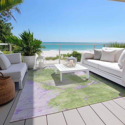 Addison Rugs Naelius Green Washable Indoor-Outdoor Rug