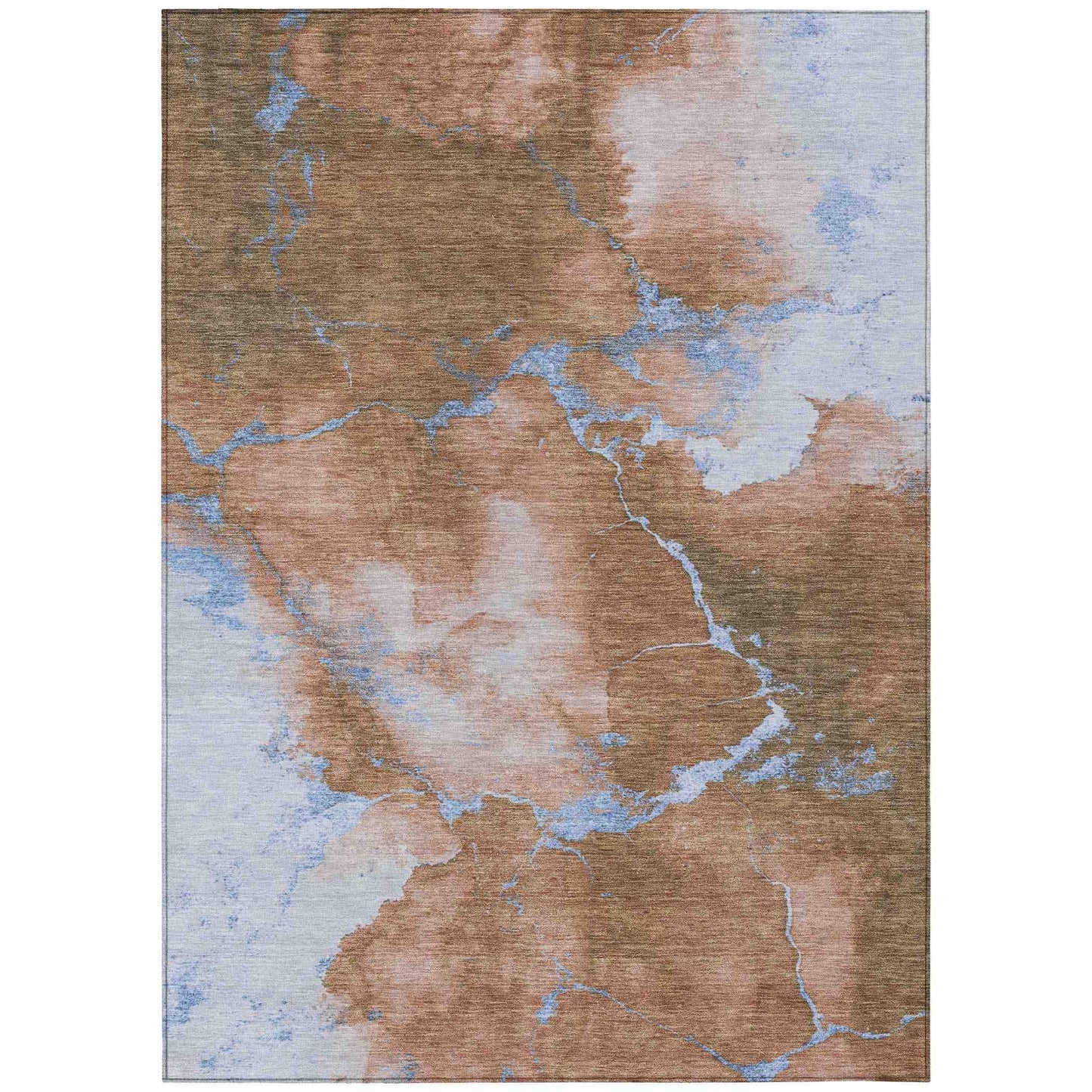 Addison Rugs Naelius Orange Washable Indoor-Outdoor Rug