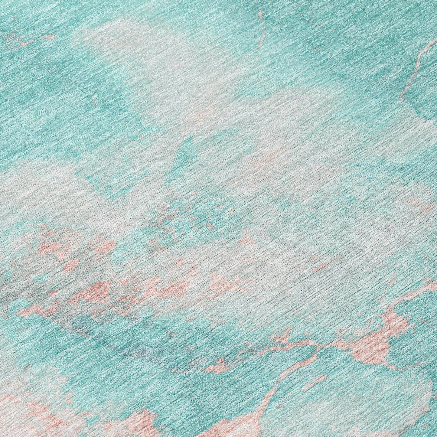 Addison Rugs Naelius Teal Washable Indoor-Outdoor Rug