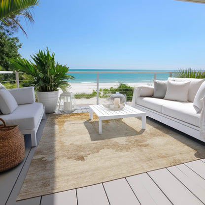 Addison Rugs Naelon Gold Washable Indoor-Outdoor Rug